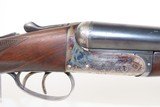 FACTORY ENGRAVED British WEBLEY & SCOTT M700 Double Barrel Modern SHOTGUN12 Gauge SIDE x SIDE BOXLOCK with CASE COLORS - 6 of 25