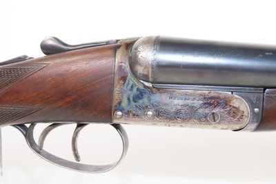 FACTORY ENGRAVED British WEBLEY & SCOTT M700 Double Barrel Modern SHOTGUN12 Gauge SIDE x SIDE BOXLOCK with CASE COLORS - Image 6 of 25