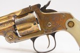 LETTERED/ENGRAVED Antique SMITH & WESSON Model of 1891 Revolver PEARL GRIPGOLD WASHED 1896 mfr. THIRD MODEL Single Action - 15 of 20