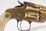 LETTERED/ENGRAVED Antique SMITH & WESSON Model of 1891 Revolver PEARL GRIPGOLD WASHED 1896 mfr. THIRD MODEL Single Action - 4 of 20