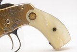 LETTERED/ENGRAVED Antique SMITH & WESSON Model of 1891 Revolver PEARL GRIPGOLD WASHED 1896 mfr. THIRD MODEL Single Action - 16 of 20