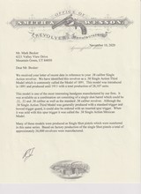 LETTERED/ENGRAVED Antique SMITH & WESSON Model of 1891 Revolver PEARL GRIPGOLD WASHED 1896 mfr. THIRD MODEL Single Action - 19 of 20