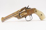 LETTERED/ENGRAVED Antique SMITH & WESSON Model of 1891 Revolver PEARL GRIPGOLD WASHED 1896 mfr. THIRD MODEL Single Action - 13 of 20