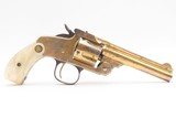 LETTERED/ENGRAVED Antique SMITH & WESSON Model of 1891 Revolver PEARL GRIPGOLD WASHED 1896 mfr. THIRD MODEL Single Action - 2 of 20