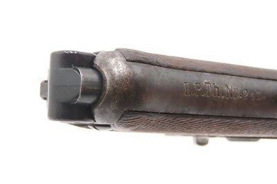 Post-WWI DWM 1920 Dated 9mm Semi-Auto P.08 POLICE MARKED German LUGER C&R1920 Mfr. with Multiple “CROWN/N” Proofs Post-WWI - Image 8 of 19