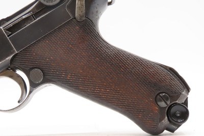 Post-WWI DWM 1920 Dated 9mm Semi-Auto P.08 POLICE MARKED German LUGER C&R1920 Mfr. with Multiple “CROWN/N” Proofs Post-WWI - Image 16 of 19