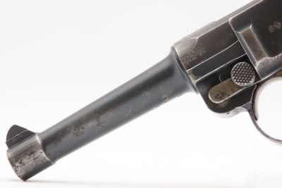 Post-WWI DWM 1920 Dated 9mm Semi-Auto P.08 POLICE MARKED German LUGER C&R1920 Mfr. with Multiple “CROWN/N” Proofs Post-WWI - Image 14 of 19