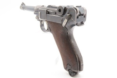 Post-WWI DWM 1920 Dated 9mm Semi-Auto P.08 POLICE MARKED German LUGER C&R1920 Mfr. with Multiple “CROWN/N” Proofs Post-WWI - Image 19 of 19