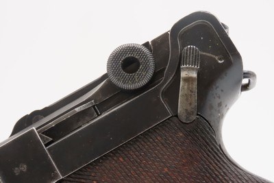 Post-WWI DWM 1920 Dated 9mm Semi-Auto P.08 POLICE MARKED German LUGER C&R1920 Mfr. with Multiple “CROWN/N” Proofs Post-WWI - Image 15 of 19