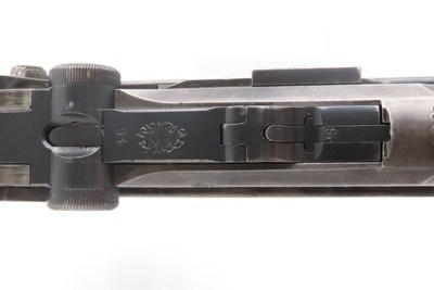Post-WWI DWM 1920 Dated 9mm Semi-Auto P.08 POLICE MARKED German LUGER C&R1920 Mfr. with Multiple “CROWN/N” Proofs Post-WWI - Image 10 of 19