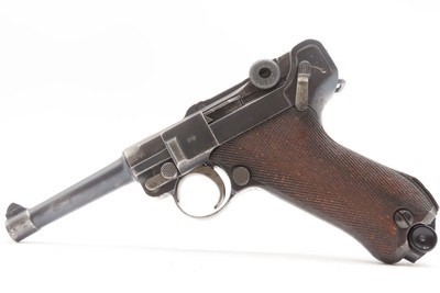 Post-WWI DWM 1920 Dated 9mm Semi-Auto P.08 POLICE MARKED German LUGER C&R1920 Mfr. with Multiple “CROWN/N” Proofs Post-WWI - Image 13 of 19