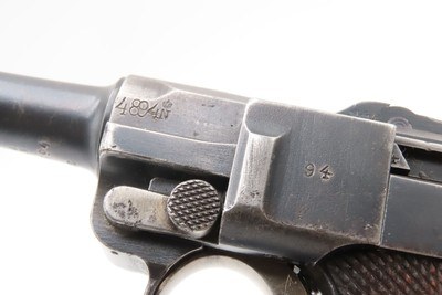 Post-WWI DWM 1920 Dated 9mm Semi-Auto P.08 POLICE MARKED German LUGER C&R1920 Mfr. with Multiple “CROWN/N” Proofs Post-WWI - Image 17 of 19