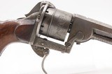 Rare ENGRAVED Antique LORON BREVETE Double Action PINFIRE 9mm Revolver As USED BY THE SOUTH During the American Civil War - 4 of 18