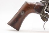Rare ENGRAVED Antique LORON BREVETE Double Action PINFIRE 9mm Revolver As USED BY THE SOUTH During the American Civil War - 5 of 18