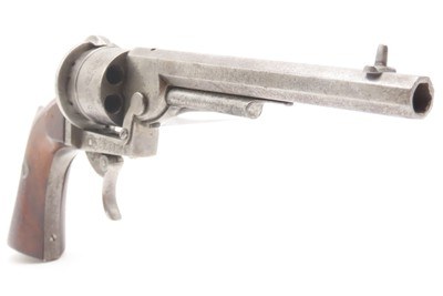 Rare ENGRAVED Antique LORON BREVETE Double Action PINFIRE 9mm Revolver As USED BY THE SOUTH During the American Civil War - Image 17 of 18