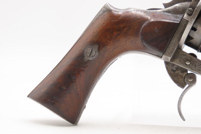 Rare ENGRAVED Antique LORON BREVETE Double Action PINFIRE 9mm Revolver As USED BY THE SOUTH During the American Civil War - Image 5 of 18