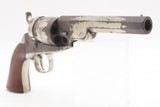SERIAL #10 Antique COLT M1862 POCKET POLICE/NAVY .38 RF Conversion Revolver CLASSIC COLT Revolver Chambered w/NICKEL FINISH - 21 of 22