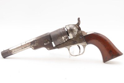 SERIAL #10 Antique COLT M1862 POCKET POLICE/NAVY .38 RF Conversion Revolver CLASSIC COLT Revolver Chambered w/NICKEL FINISH - Image 6 of 22