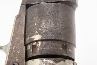 SERIAL #10 Antique COLT M1862 POCKET POLICE/NAVY .38 RF Conversion Revolver CLASSIC COLT Revolver Chambered w/NICKEL FINISH - Image 17 of 22