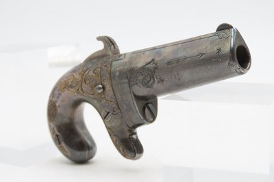 CIVIL WAR Era Antique MOORE’S PATENT FIREARMS All Metal No. 1 .41 Derringer 1 of 3,000 SILVER PLATED & BEAUTIFULLY ENGRAVED - Image 15 of 16