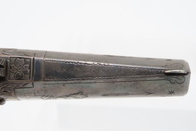 CIVIL WAR Era Antique MOORE’S PATENT FIREARMS All Metal No. 1 .41 Derringer 1 of 3,000 SILVER PLATED & BEAUTIFULLY ENGRAVED - Image 14 of 16