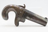 CIVIL WAR Era Antique MOORE’S PATENT FIREARMS All Metal No. 1 .41 Derringer 1 of 3,000 SILVER PLATED & BEAUTIFULLY ENGRAVED - 6 of 16