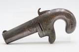 CIVIL WAR Era Antique MOORE’S PATENT FIREARMS All Metal No. 1 .41 Derringer 1 of 3,000 SILVER PLATED & BEAUTIFULLY ENGRAVED - 5 of 16