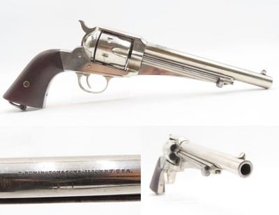 DESIREABLE Antique REMINGTON M1875 .44-40 WCF Single Action ARMY RevolverJESSE and FRANK JAMES Revolver of Choice