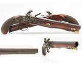 Antique ENGRAVED PAIR British WHEELER Flintlock DUELING/OFFICER’S PistolsHISTORICAL Attractive Late-1700s/Early-1800s BRACE w/ Set Triggers!