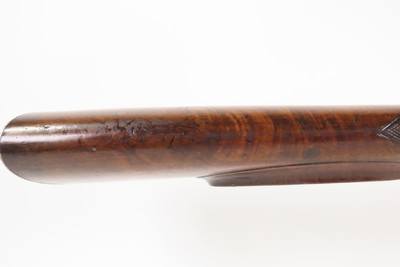 ENGRAVED English Antique ANN PATRICK 12 g. Percussion Single Barrel FOWLEREarly/Mid-1800s Large Bore w/PLATINUM INLAID BANDS - Image 12 of 25