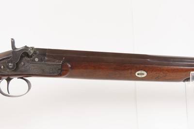 ENGRAVED English Antique ANN PATRICK 12 g. Percussion Single Barrel FOWLEREarly/Mid-1800s Large Bore w/PLATINUM INLAID BANDS - Image 5 of 25