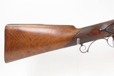 ENGRAVED English Antique ANN PATRICK 12 g. Percussion Single Barrel FOWLEREarly/Mid-1800s Large Bore w/PLATINUM INLAID BANDS - Image 6 of 25