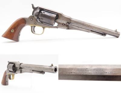 CIVIL WAR/WILD WEST Antique REMINGTON “New Model” NAVY Percussion RevolverVERY EARLY; One of the first “NEW MODELS” Produced