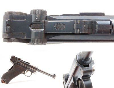 Scarce DWM M1906 ROYAL PORTUGUESE Contract Semi-Auto “M2” LUGER Pistol C&RMade in FINAL DAYS of the PORTUGUESE MONARCHY