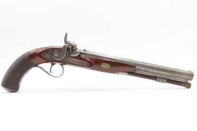 BRACE of ENGRAVED Antique PARKER FIELD & SONS Percussion DUELING PistolsHISTORICAL Pair of LONDON Made DUELERS - Image 20 of 25