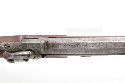 BRACE of ENGRAVED Antique PARKER FIELD & SONS Percussion DUELING PistolsHISTORICAL Pair of LONDON Made DUELERS - Image 12 of 25
