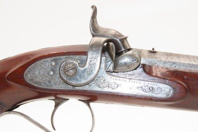 BRACE of ENGRAVED Antique PARKER FIELD & SONS Percussion DUELING PistolsHISTORICAL Pair of LONDON Made DUELERS - Image 7 of 25