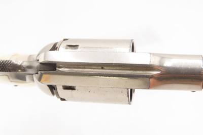 Antique REMINGTON New Model POLICE .38 RF CONVERSION Revolver w/IVORY GRIPS Factory Converted to .38 Rimfire Cartridge - Image 6 of 17