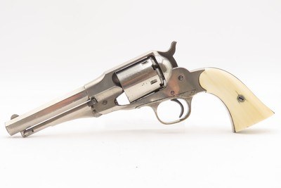Antique REMINGTON New Model POLICE .38 RF CONVERSION Revolver w/IVORY GRIPS Factory Converted to .38 Rimfire Cartridge - Image 9 of 17