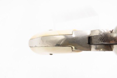 Antique REMINGTON New Model POLICE .38 RF CONVERSION Revolver w/IVORY GRIPS Factory Converted to .38 Rimfire Cartridge - Image 13 of 17