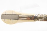 Antique REMINGTON New Model POLICE .38 RF CONVERSION Revolver w/IVORY GRIPS Factory Converted to .38 Rimfire Cartridge - 12 of 17