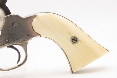 Antique REMINGTON New Model POLICE .38 RF CONVERSION Revolver w/IVORY GRIPS Factory Converted to .38 Rimfire Cartridge - Image 2 of 17