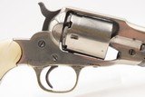 Antique REMINGTON New Model POLICE .38 RF CONVERSION Revolver w/IVORY GRIPS Factory Converted to .38 Rimfire Cartridge - 5 of 17