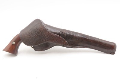 DESIRABLE Antique REMINGTON New Model POLICE Percussion Revolver w/HOLSTERUNCONVERTED .36 Cal. Percussion Five Shot Revolver - Image 2 of 20