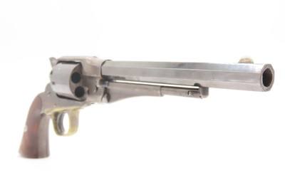 DESIRABLE Antique REMINGTON New Model POLICE Percussion Revolver w/HOLSTERUNCONVERTED .36 Cal. Percussion Five Shot Revolver - Image 19 of 20