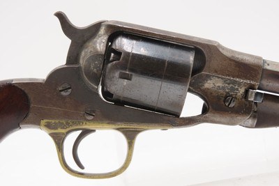 DESIRABLE Antique REMINGTON New Model POLICE Percussion Revolver w/HOLSTERUNCONVERTED .36 Cal. Percussion Five Shot Revolver - Image 5 of 20