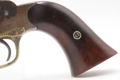DESIRABLE Antique REMINGTON New Model POLICE Percussion Revolver w/HOLSTERUNCONVERTED .36 Cal. Percussion Five Shot Revolver - Image 18 of 20