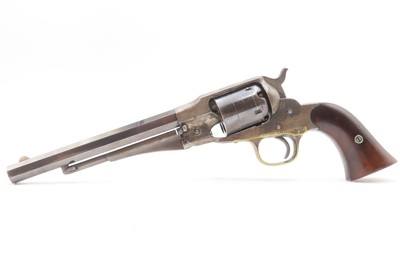 DESIRABLE Antique REMINGTON New Model POLICE Percussion Revolver w/HOLSTERUNCONVERTED .36 Cal. Percussion Five Shot Revolver - Image 15 of 20