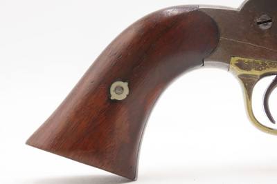 DESIRABLE Antique REMINGTON New Model POLICE Percussion Revolver w/HOLSTERUNCONVERTED .36 Cal. Percussion Five Shot Revolver - Image 6 of 20