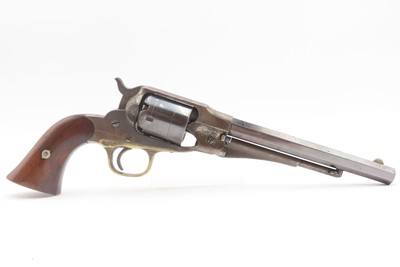 DESIRABLE Antique REMINGTON New Model POLICE Percussion Revolver w/HOLSTERUNCONVERTED .36 Cal. Percussion Five Shot Revolver - Image 3 of 20